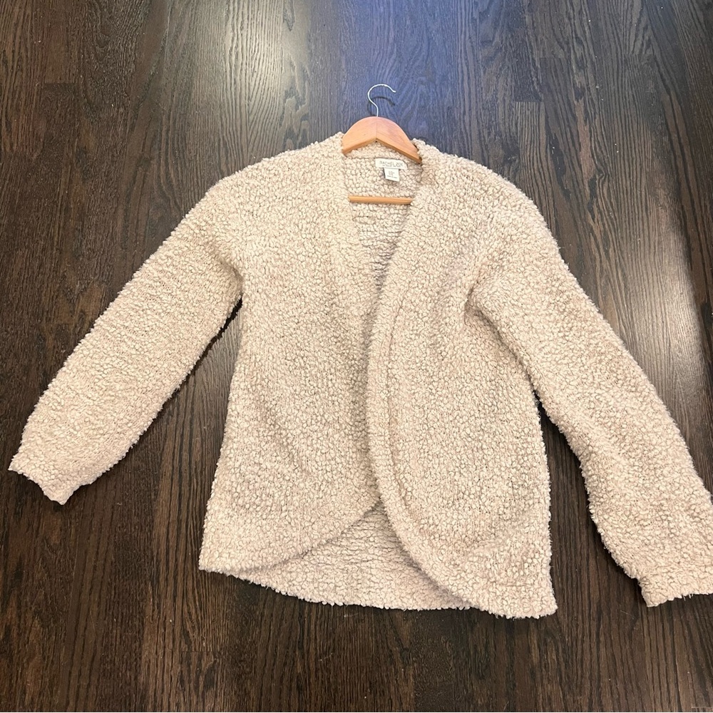 Rachel Zoe Cream Textured Knit Cardigan - Picture 2 of 11